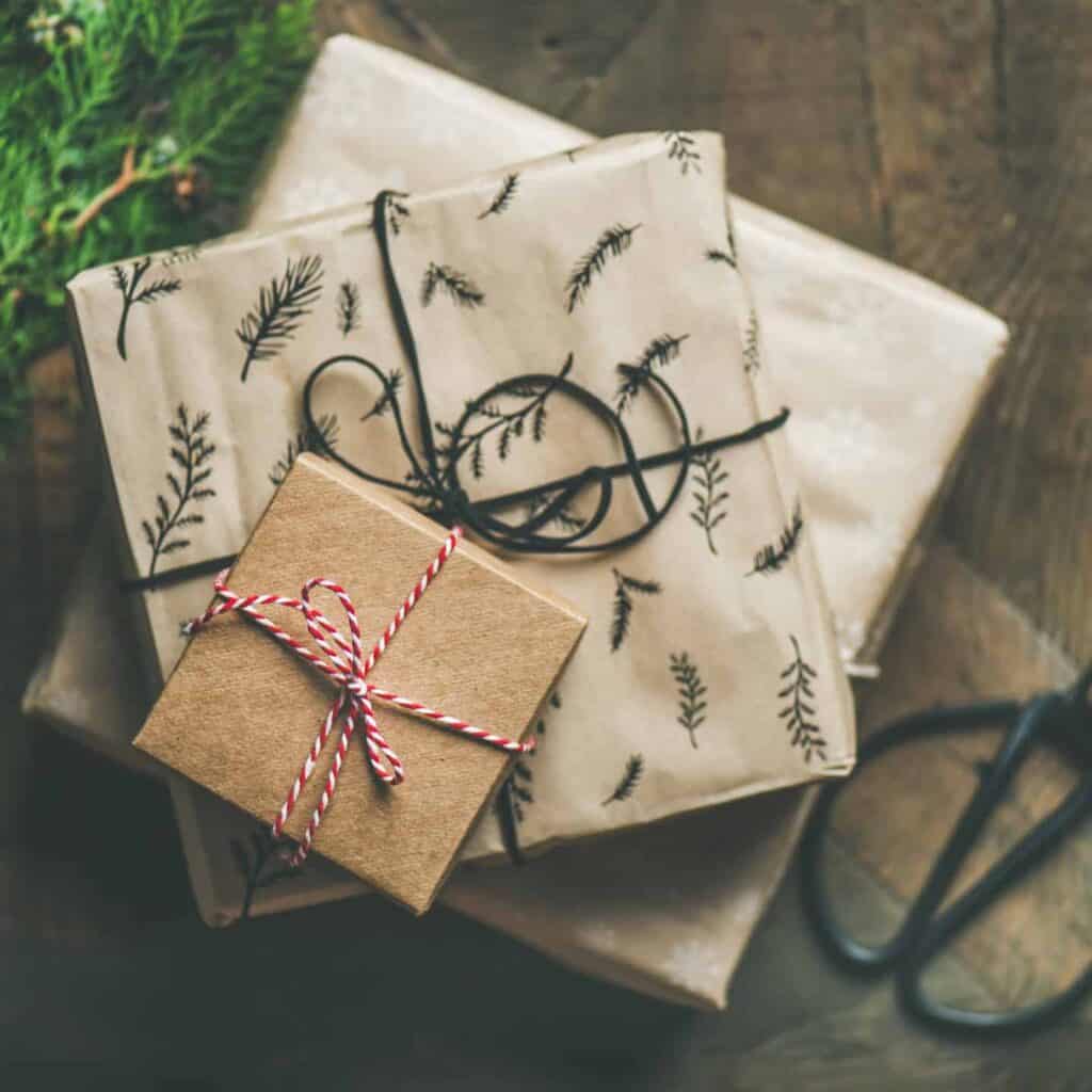 Christmas Recycled Brown Paper.
