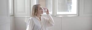 Woman-Drinking-Water
